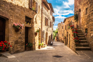 Streets,Of,Italian,City,,Tuscany,,Italy
